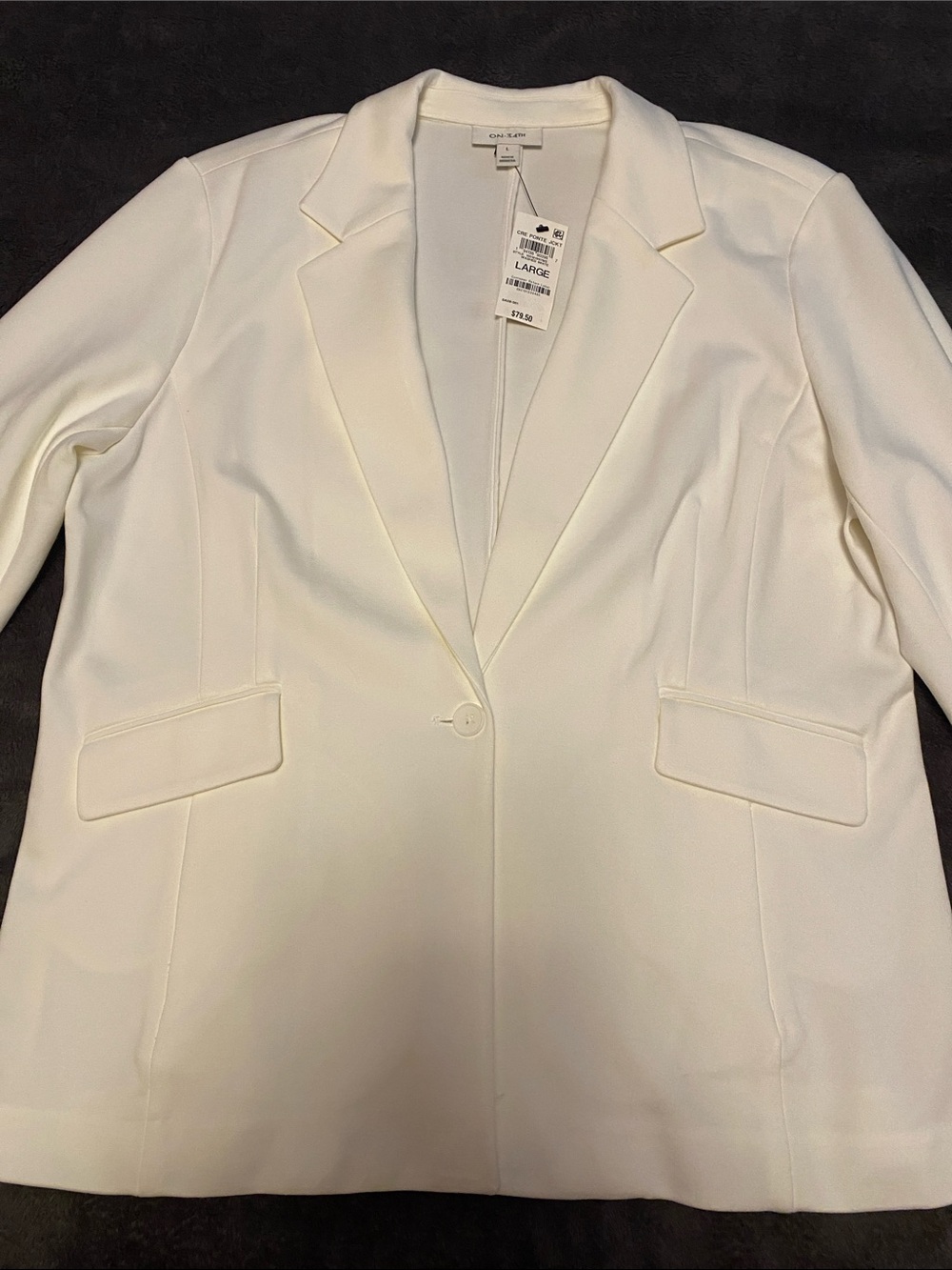 “On 34th”Single-Button Blazer